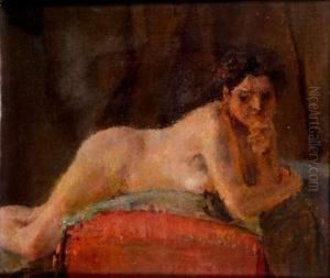 Femme Nue Allongee by Emile Schneider