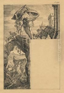 Der Nibelungenhort Wird In Den Rhein Versenkt