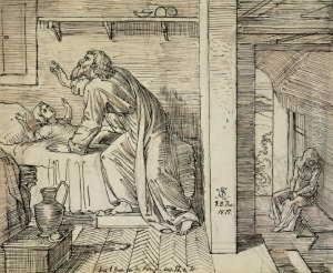 Die Auferweckung Des Sohnes Der Witwe (buch Der Konige I, Kap. 17, 21f.). by Julius Schnorr Von Carolsfeld