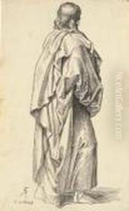 0n Apostle Standing In Profile To The Right ; A Partial Study Of The Same by Julius Schnorr Von Carolsfeld