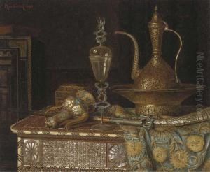 Orientalist Still Life by Max Schodl