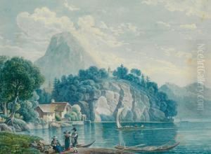 Veduta Di Traunkirchen by Johann Nepomuk Schodlberger