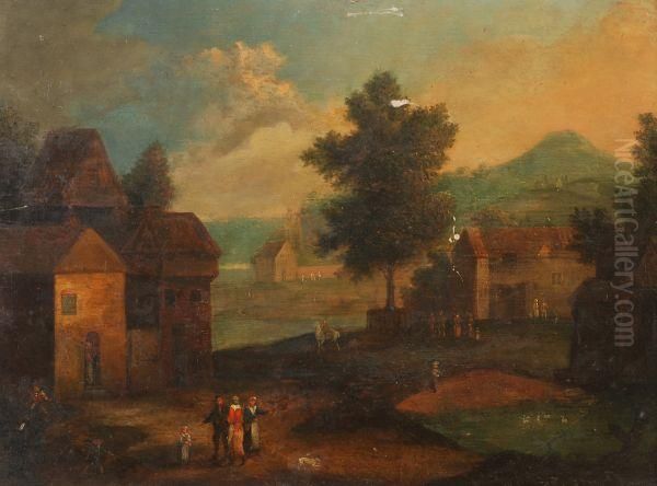 Figures Inan Extensive Landscape - view 1