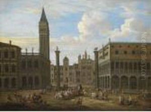Venice, A Capriccio View Of Saint Mark's Square