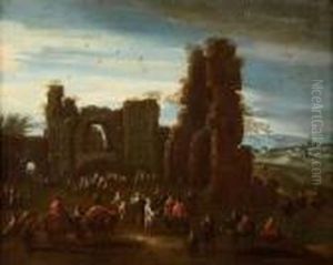 Paesaggio Con Ruderi E Figure