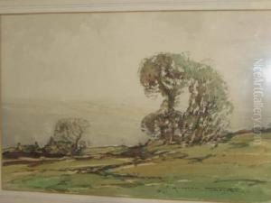 Landscape With Trees In The Foreground Landscape With Trees In The Foreground