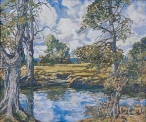 Spring Landscape by Walter Elmer Schofield
