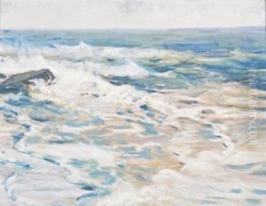 Breakers On The Shore by Walter Elmer Schofield