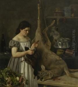Kuchenstillleben Mit Erlegtem
Reh by Otto Scholderer