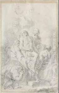 Christus Wird In Das Grab Getragen by Johann Heinrich Schonfeld