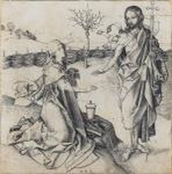 Christ Appearing To The Magdalen - Noli Me Tangere (lehrs 15; Bartsch 26) - view 1