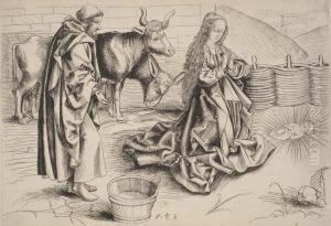 Thenativity. by Martin Schongauer