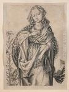 The Virgin Mary (lehrs 3; Bartsch 2) by Martin Schongauer