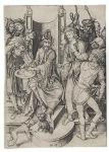 Christ Before Pilate by Martin Schongauer