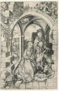 The Nativity (b. 4; Lehrs 5) by Martin Schongauer