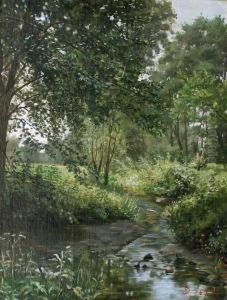 Heidemuhle Bei Friedrichshagen, Berlin by Gustav Schonleber