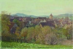 Blick Auf Sersheim by Gustav Schonleber