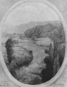 Schwabische Landschaft by Gustav Schonleber