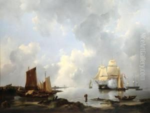 Bateaux Hollandais Au Mouillage