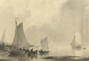 Bringing Home The Catch Of The Day by Johannes Christian Schotel