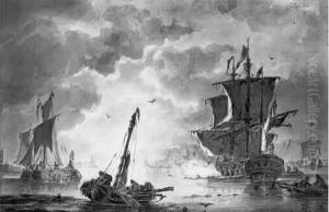 Marine, Coup De Canon Dans La Rade D'amsterdam Plume