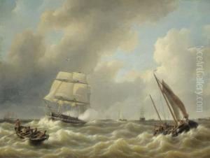 A Three-master On A Choppy Sea