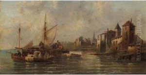 Fisherman Off The Coast by Anton Schoth