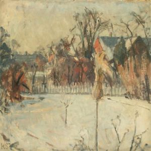 Garden From A Danish Village by Carl Schou