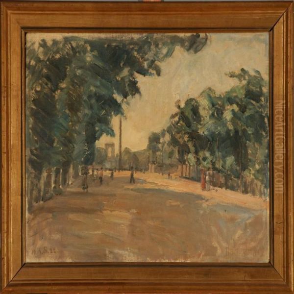 Park With Figures - view 1