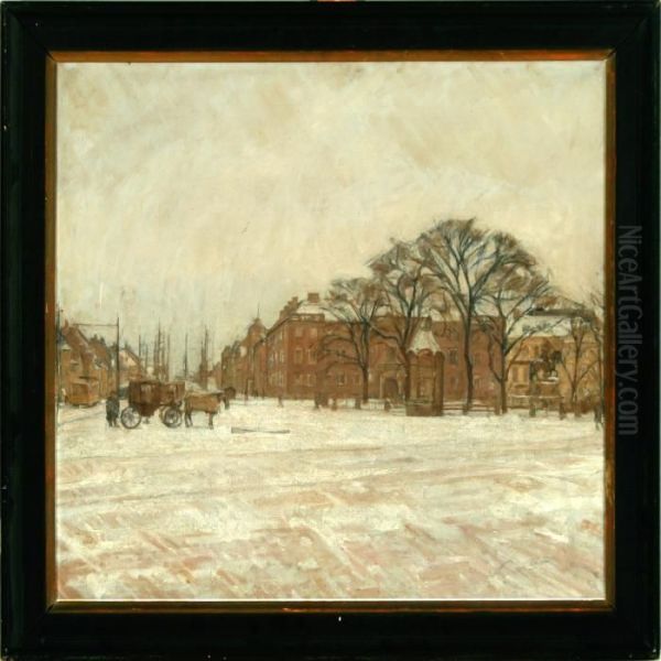 Winter Day At The King's Square In Copenhagen - view 1
