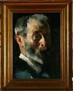 The Artist's Selfportrait by Peter Alfred Schou