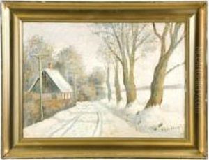 Winter Landscape by Sigurd Solver Schou