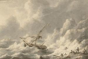 The Wreck by Martinus Schouman