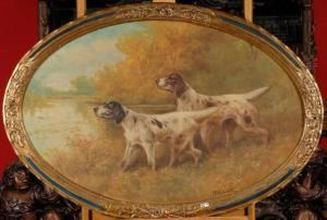 Chien De Chasse Aux Aguets by Paul Schouten