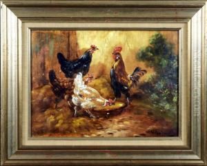 Poules Et Coqs by Paul Henry Schouten