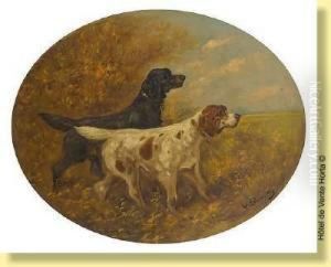 Chiens De Chasse A L'arret by Paul Henry Schouten