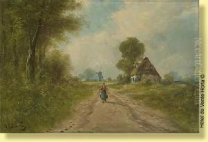 Depart De La Chaumiere by Paul Henry Schouten