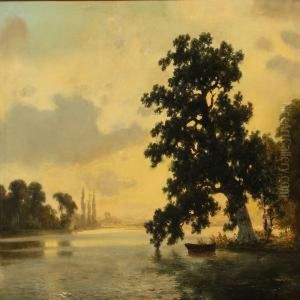 River Scene A Late Evening