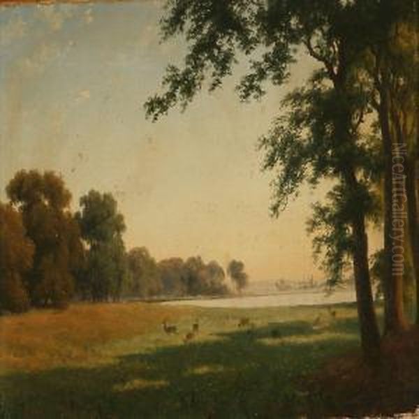 Landscape With Deer - view 1