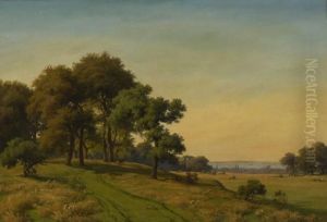 Sommerliche Baumlandschaft An Der Danischen Kuste. by Axel Thorsen Schovelin