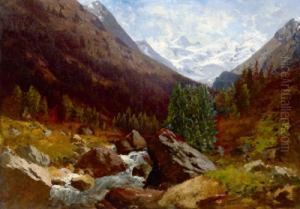 Blick Ins Zillertal by Josef Schoyerer