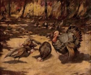 Truthuhner by Rudolf Schramm-Zittau