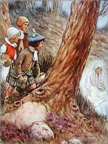 The White Lady Sitting and Weeping - view 1