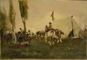 Feldlager. by Wilhelm Schreuer