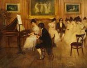 Musikalische Abendunterhaltung by Wilhelm Schreuer