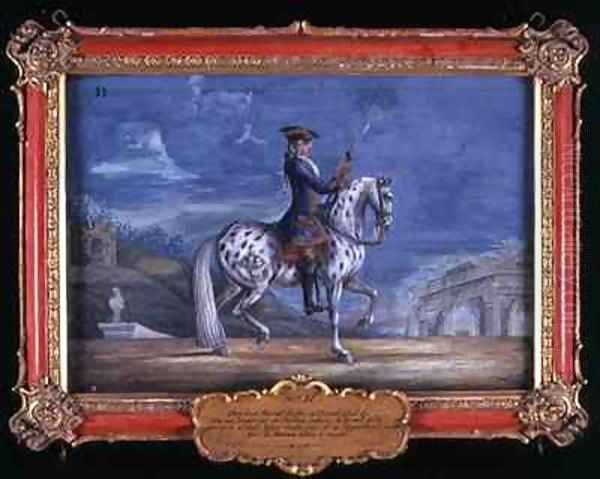 No 11 An appaloosa horse of the Spanish Riding School from the Imperial stud in Bohemia - view 1