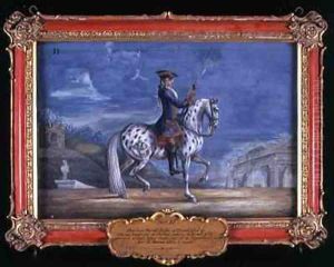 No 11 An appaloosa horse of the Spanish Riding School from the Imperial stud in Bohemia