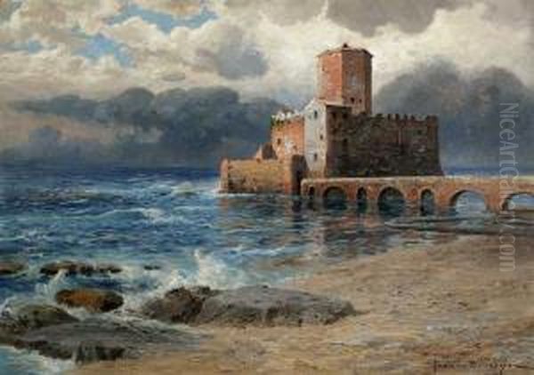 "castell Astura/italien"
Ol/leinwand, Signiert, Auf Altem Klebezettel Bezeichnet - view 1