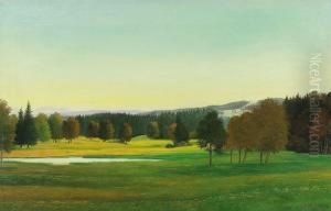Landschaft Bei Aibling by Georg Schrimpf