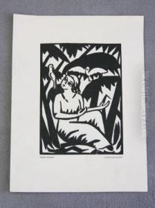 Madchen Mit Taube by Georg Schrimpf